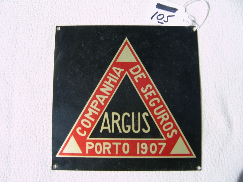 Argus Companhia de Seguros. Porto, Portugal. Tin