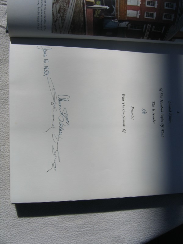 Footprints of Assurance Book - Inside Page showing