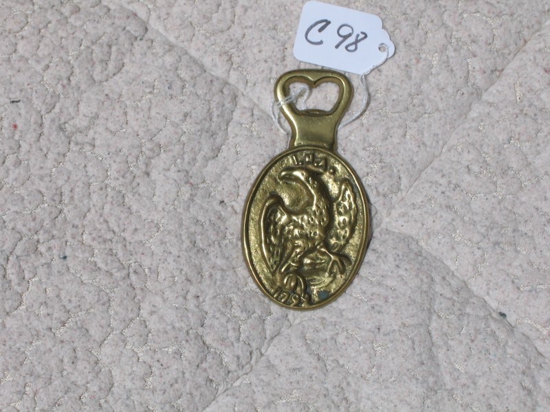 Miniature Eagle Insurance Fire Mark with I.N.A. an