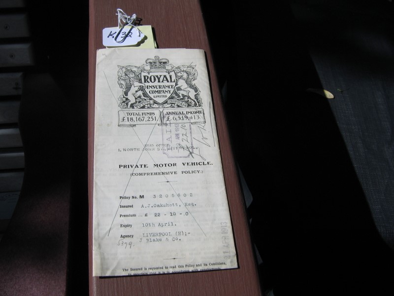 Royal Insurance Company Insurance Policy - Private