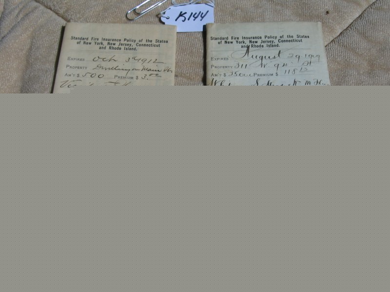 Two Continental Insurance Company Policies. Both