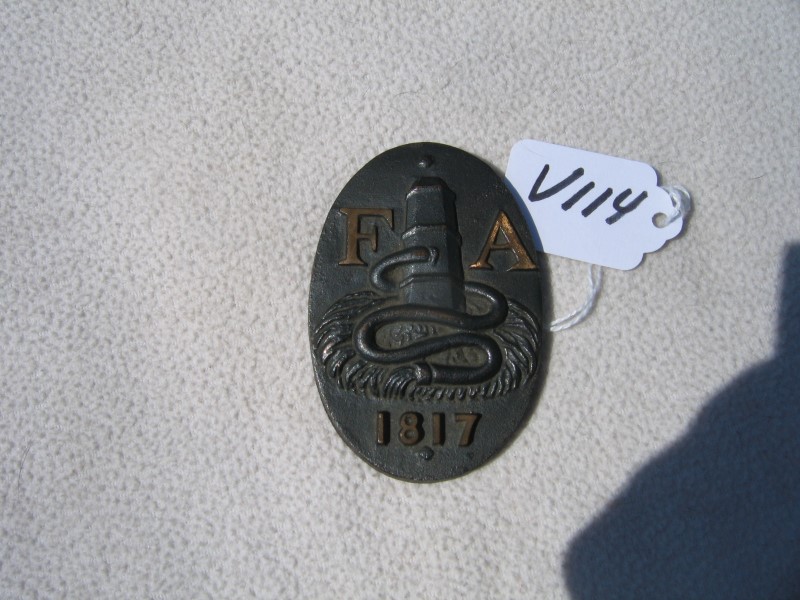 Miniature Reproduction Fire Mark of Fire Associati