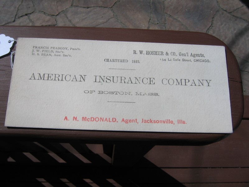 American Insurance Company of Boston, Mass. Ink B