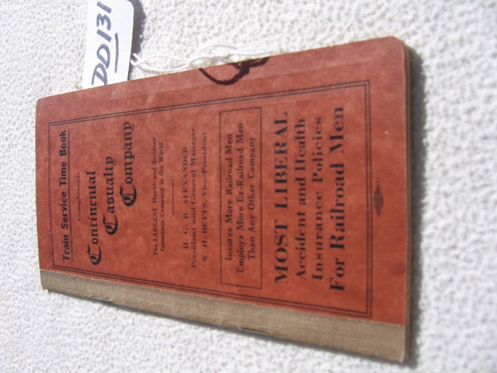 Continental Casualty Train Book