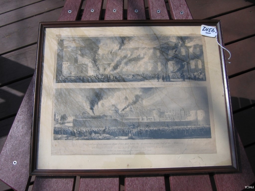 Picture of Fire in London - Framed