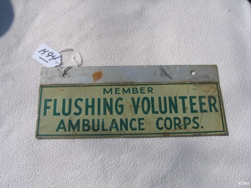 Flushing Volunteer Auto Tag