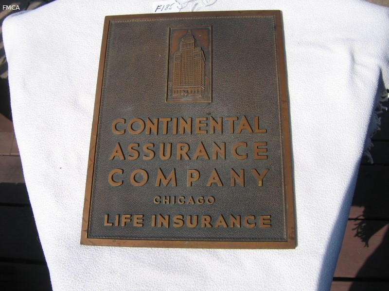 Continental Ins. Plaque