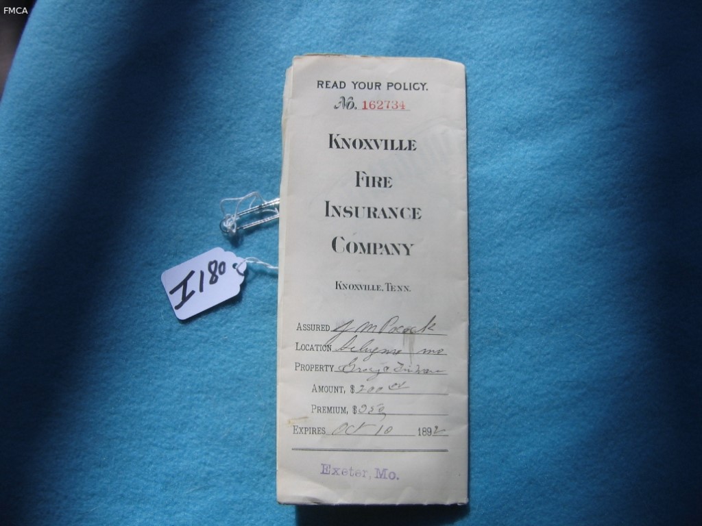 Knoxville Ins. Policy