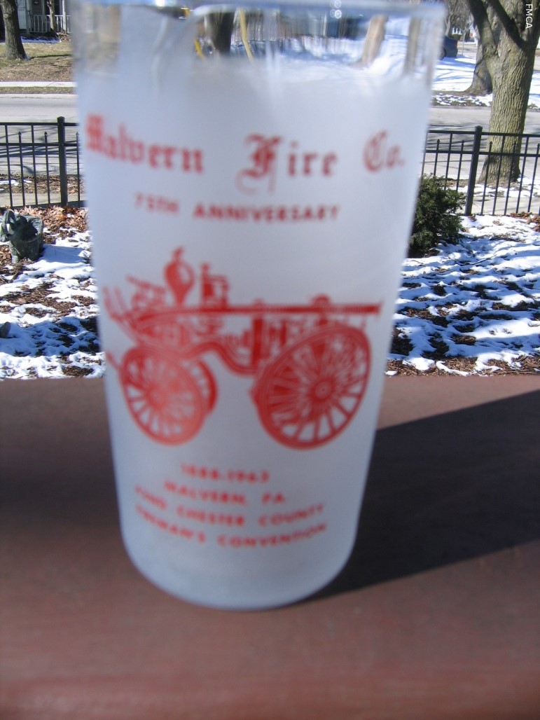 Malvern Fire Adv Glass 1963