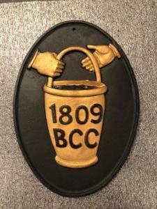 #151 US-BC-1, Bucks County Contributionship. Morrisville, Pennsylvania. Fire Mark. 1809 - P