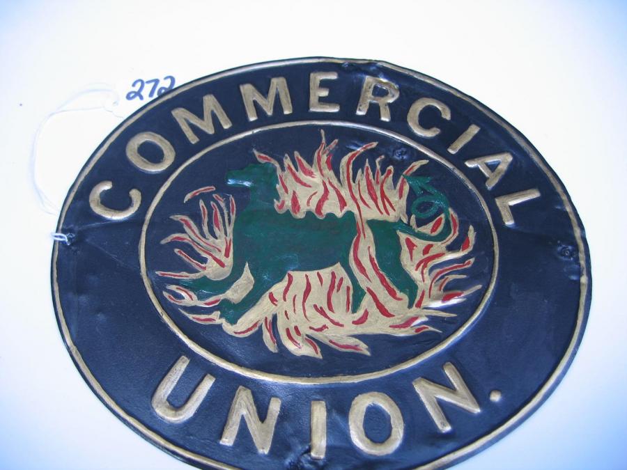 #197 Commercial Union Fire Mark., London England.