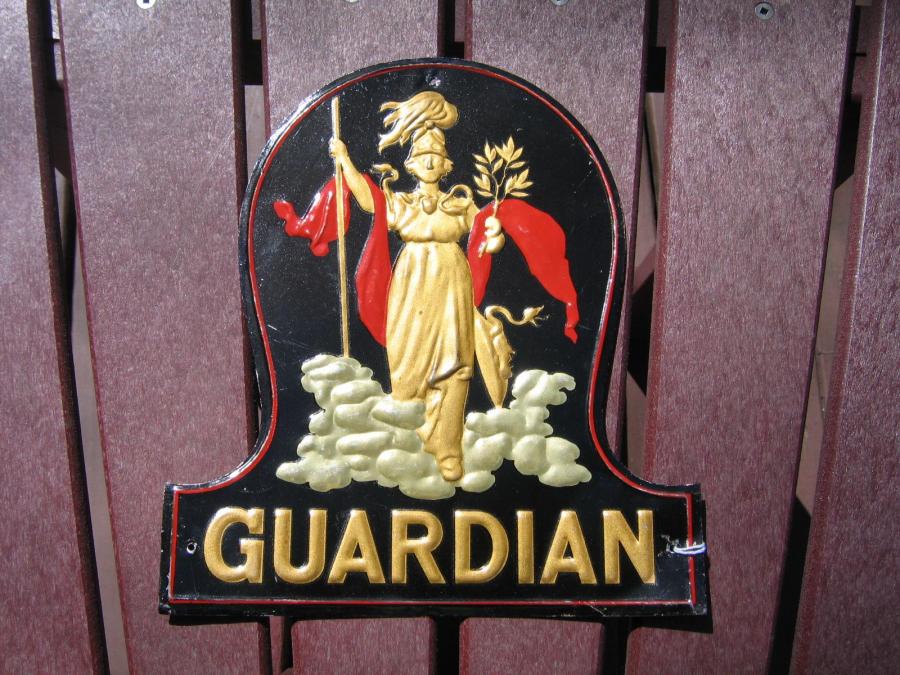 #012 Guardian Fire Mark.  Bulau 797.  Tin.