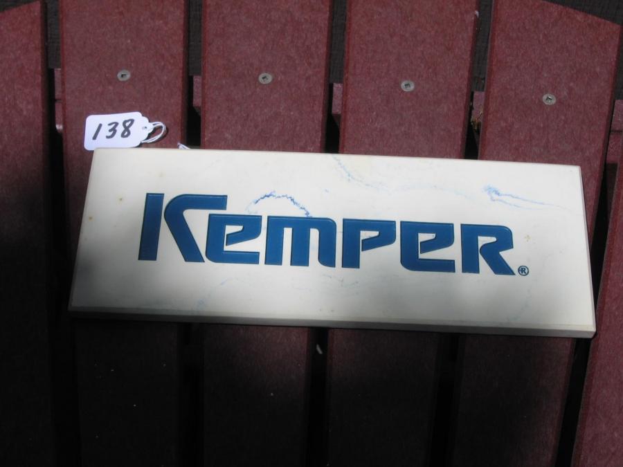 #138 Kemper Plaque. Granite-like nice material.