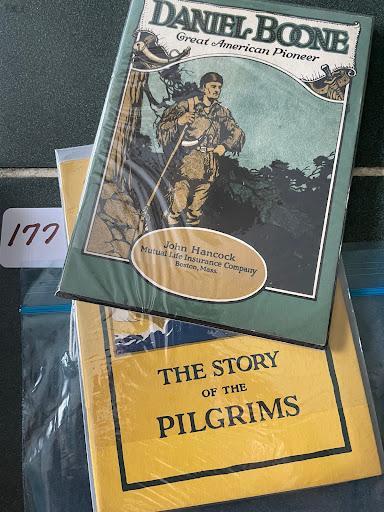 #096 John Hancock Mutual Life Insurance Company Series on Great American History Stories of People and Figures. Daniel Boone 1923 and The Story of the