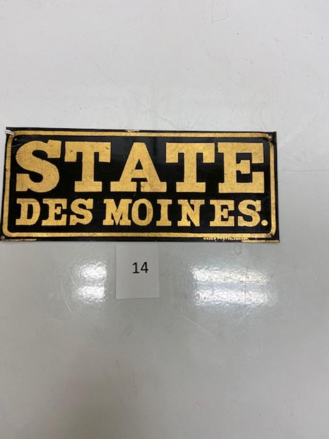 114 Firemark, U.S. State Insurance-Des Moines, BU475 X1. 1910.