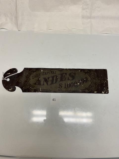 141 Ledger Marker Andes (Cincinnati)