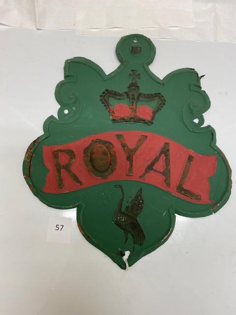 157 Firemark, Foreign Royal Assurance Liverpool, BU891. Copper. Repainted.