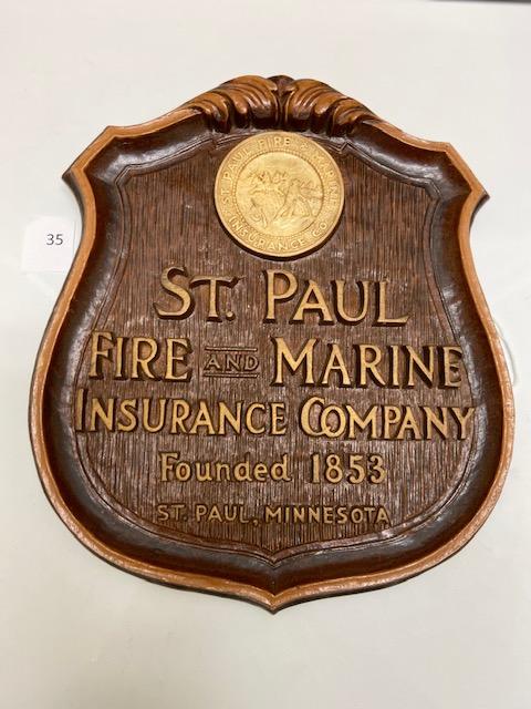 St. Paul Fire & Marine plaque