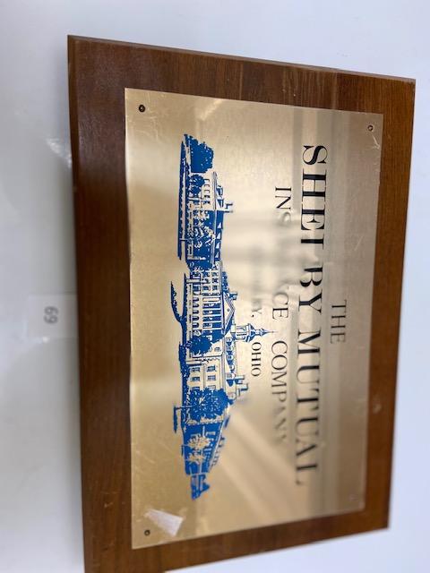 Shelby Mutual Plaque