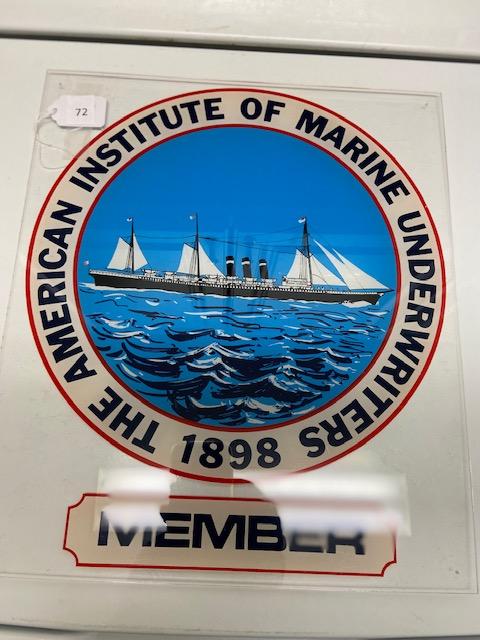 American Institute of Underwriters Plaque