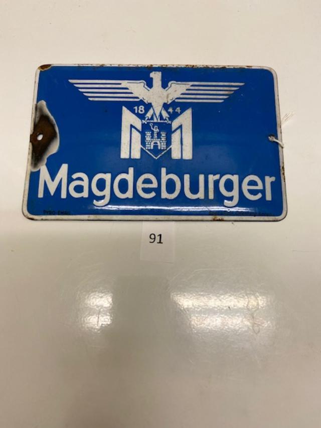 Magdeburger BU1371 enameled iron - some damage