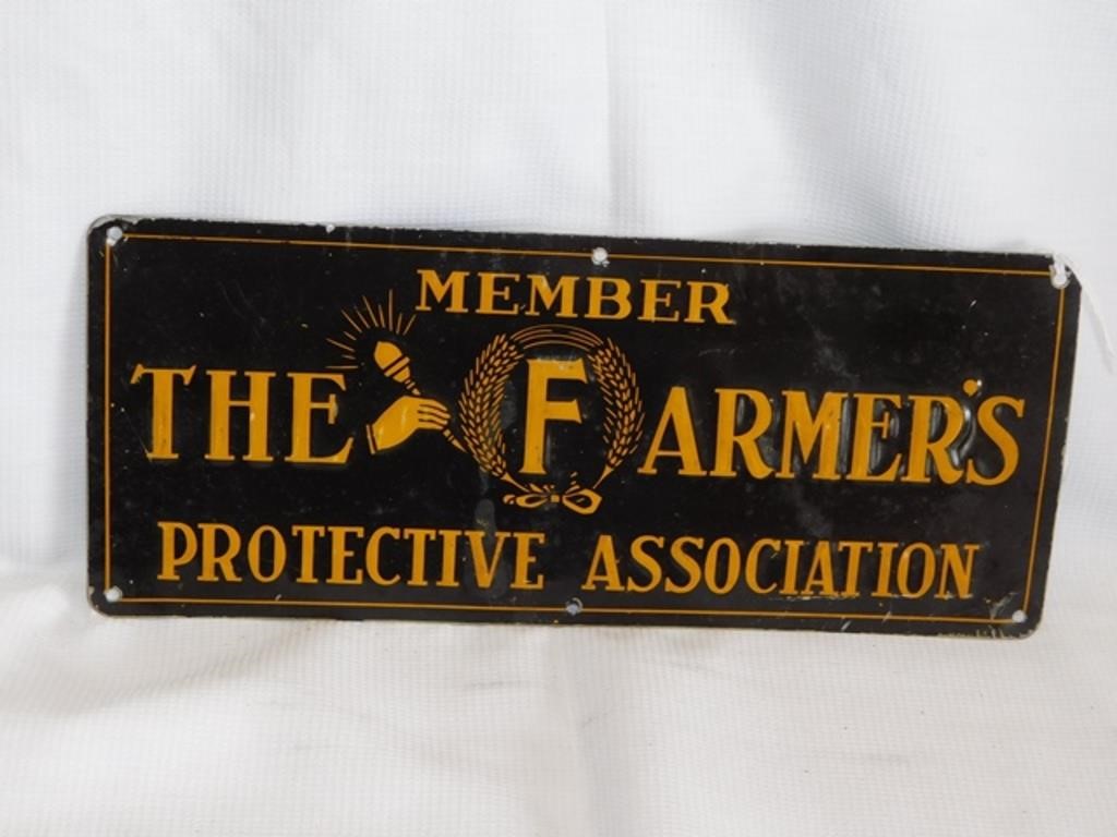 Sign, Farmers Protective