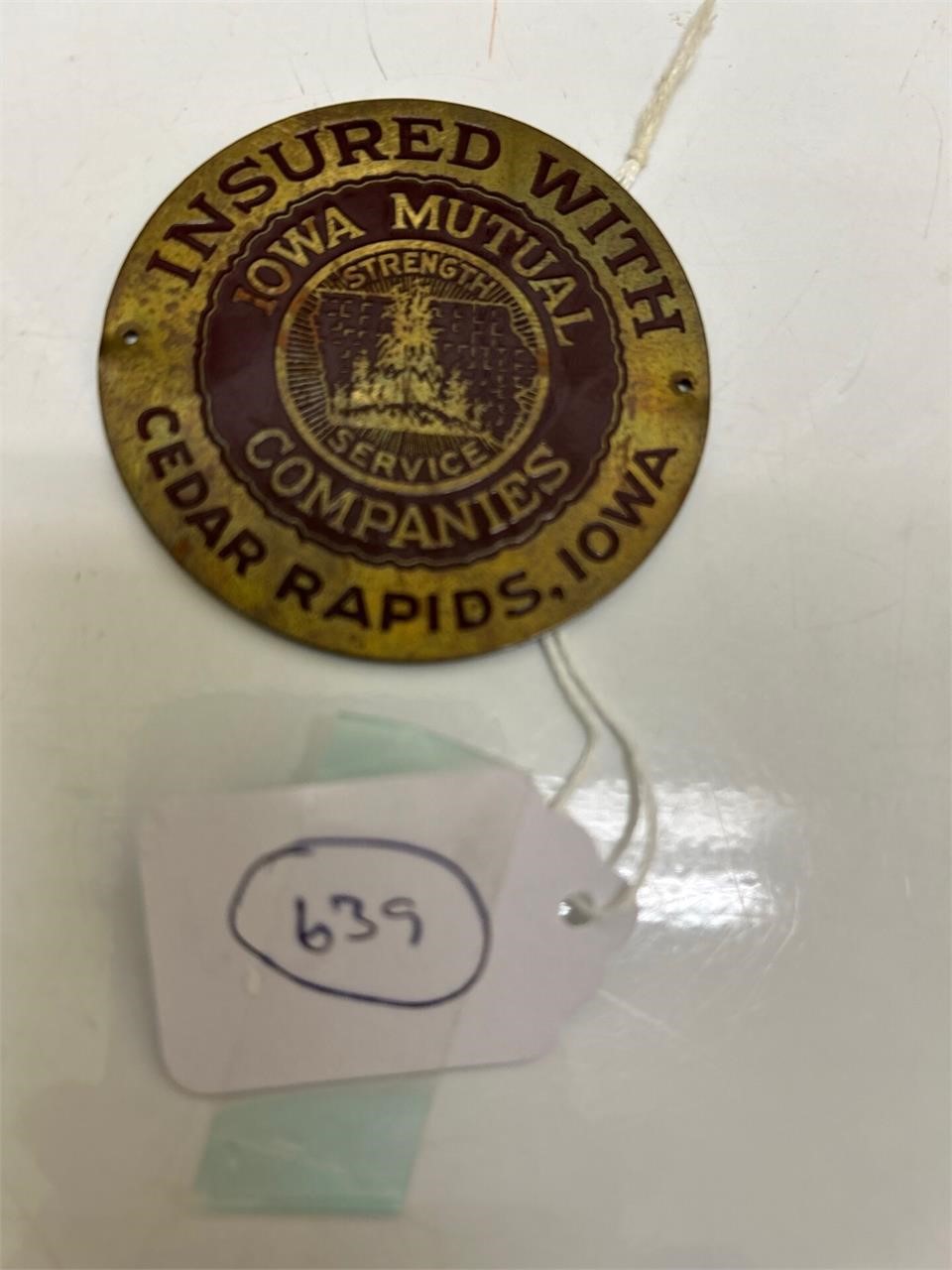 Iowa Mutual Auto Tag