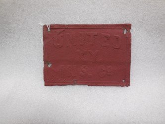 United life Fire & Marine - Covington, KY, tin, B386, 1865-1871 - rare