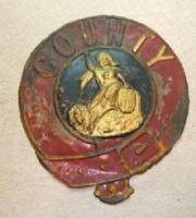 County Fire Office, London. Copper. 9 3/4"x11"