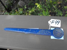 Letter Opener and Ruler. Chapman Agency for Aetna