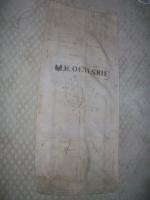 Old linen salvage bag. Measures 18 inches by 45 in