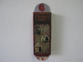 Mini Max refill Tin Box. Held soda for extinguish