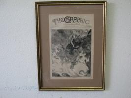 Framed Newspaper Cover "The Graphic", dated Ocotbe