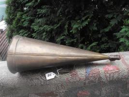 Brass Megaphone/Horn. 18 1/2"x9"