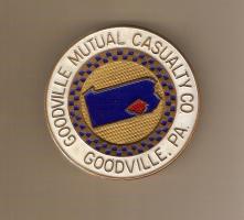 3 inch grill or tag emblem for Goodville Mutual Ca