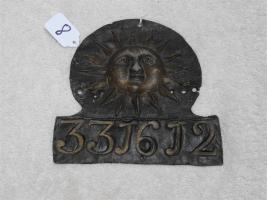 Sun Insurance Office, London. Lead. 7 1/8x7. Pa