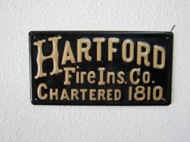 Hartford Fire Ins. Company. Written on Back" An