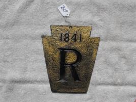 Reproduction Fire Mark or Sign. Lightweight Metal