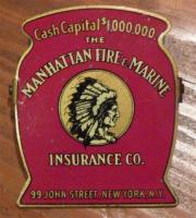 Document/Paper Clip. Manhattan Fire & Marine Insu