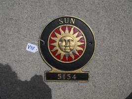 Sun Insurance Reproduction Fire Mark. Heavy Metal