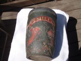 Old Fire Bucket. 12 1/4 high. On front is stenci