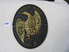 Eagle Hose Reproduction Fire Mark of I.N.A. Light