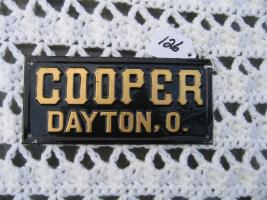 Cooper Fire Insurance Company. Dayton, Ohio. Tin
