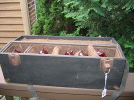 Grenades. Original Case with 5 Red Comet Fire Ext