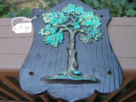 Reproduction Fire Mark of the Green Tree. Lightwe