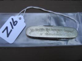 Advertising Knife Holder. The Franklin Fire Insur