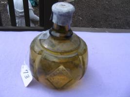 Haywards Hand Fire Grenade. Amber. 3/4 full. Or