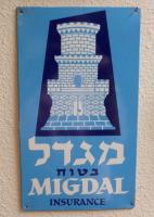 Migdal Insurance Company. Jerusalem, Israel. Tin