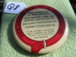 Advertising Mirror. Fire Association of Philadelp