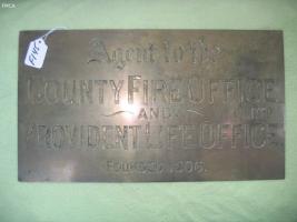 Sign. Agent to the County Fire Office and Provide